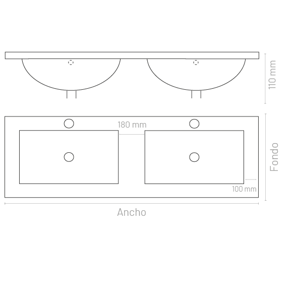 EsqDim_encimera_Cristal White doble