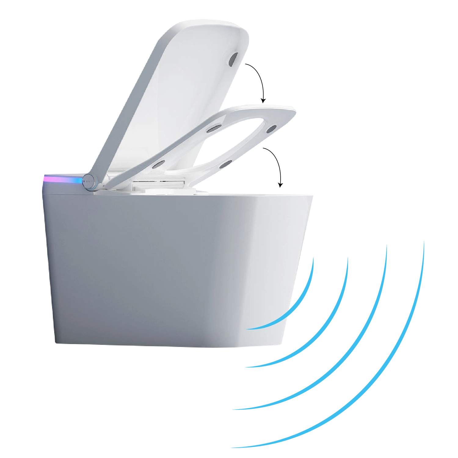 Smart wc f5 artecristal sensor presencia